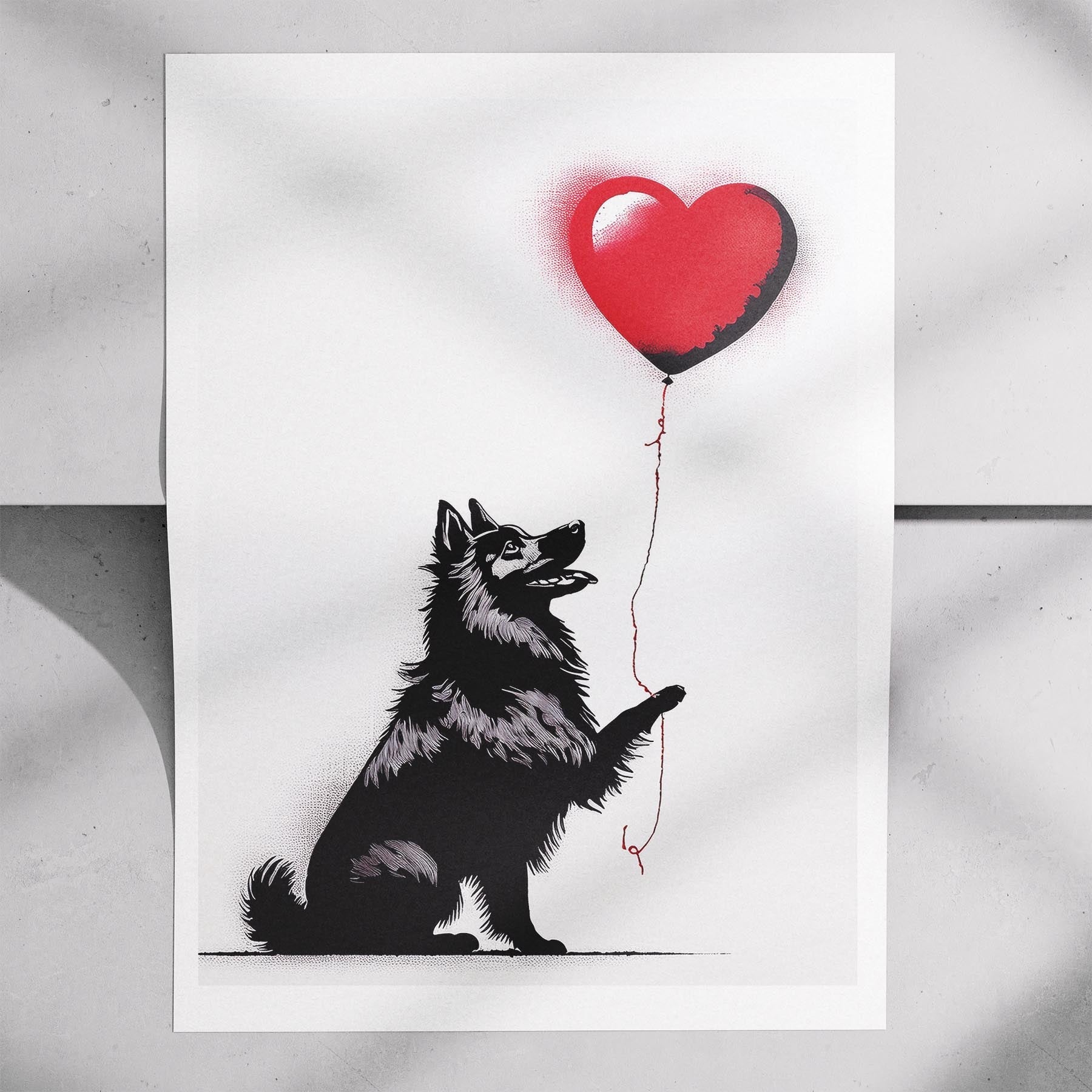 Samoyed DOGSY Series inspired by the Art of Banksy image 7