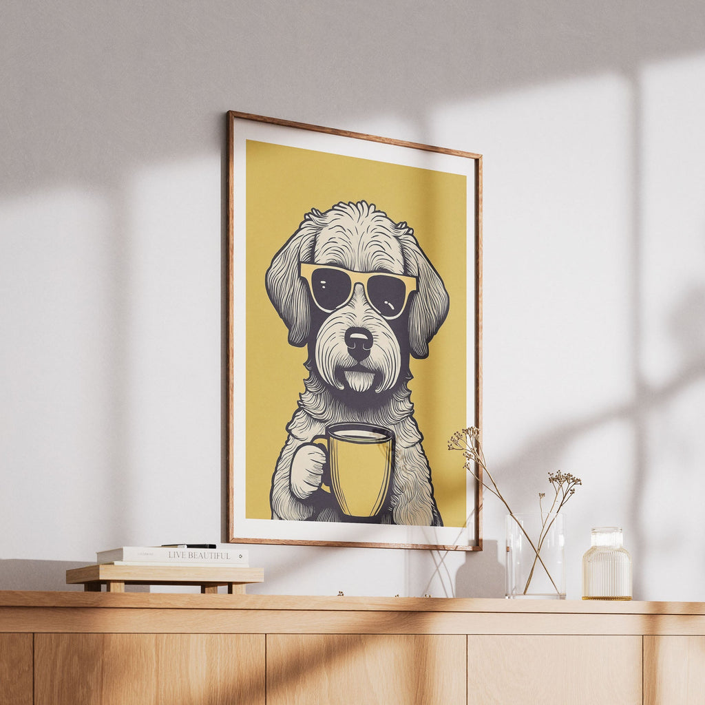 Groodle Chillin Coffee Dog image 6