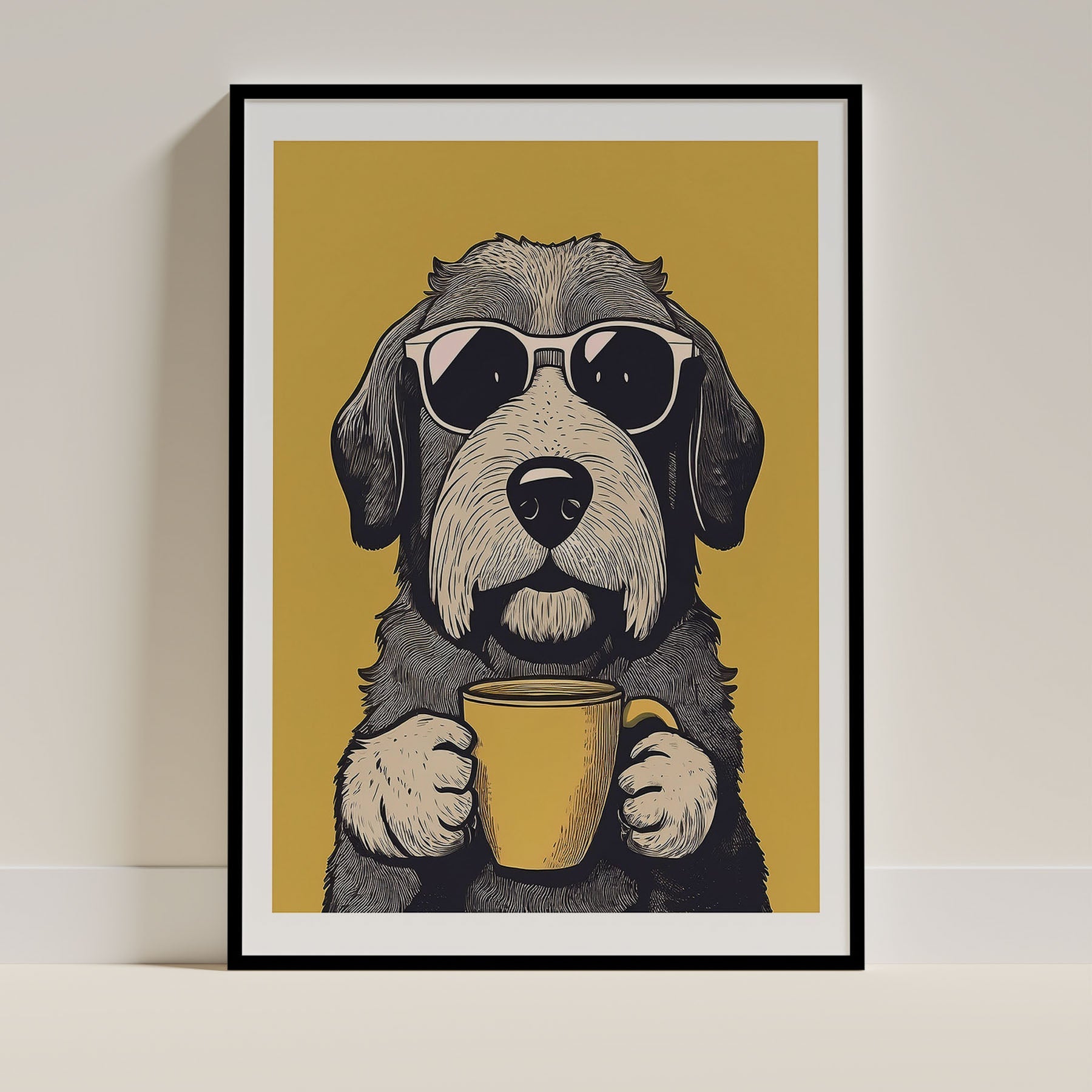 Sheepdog Chillin Coffee Dog image 0