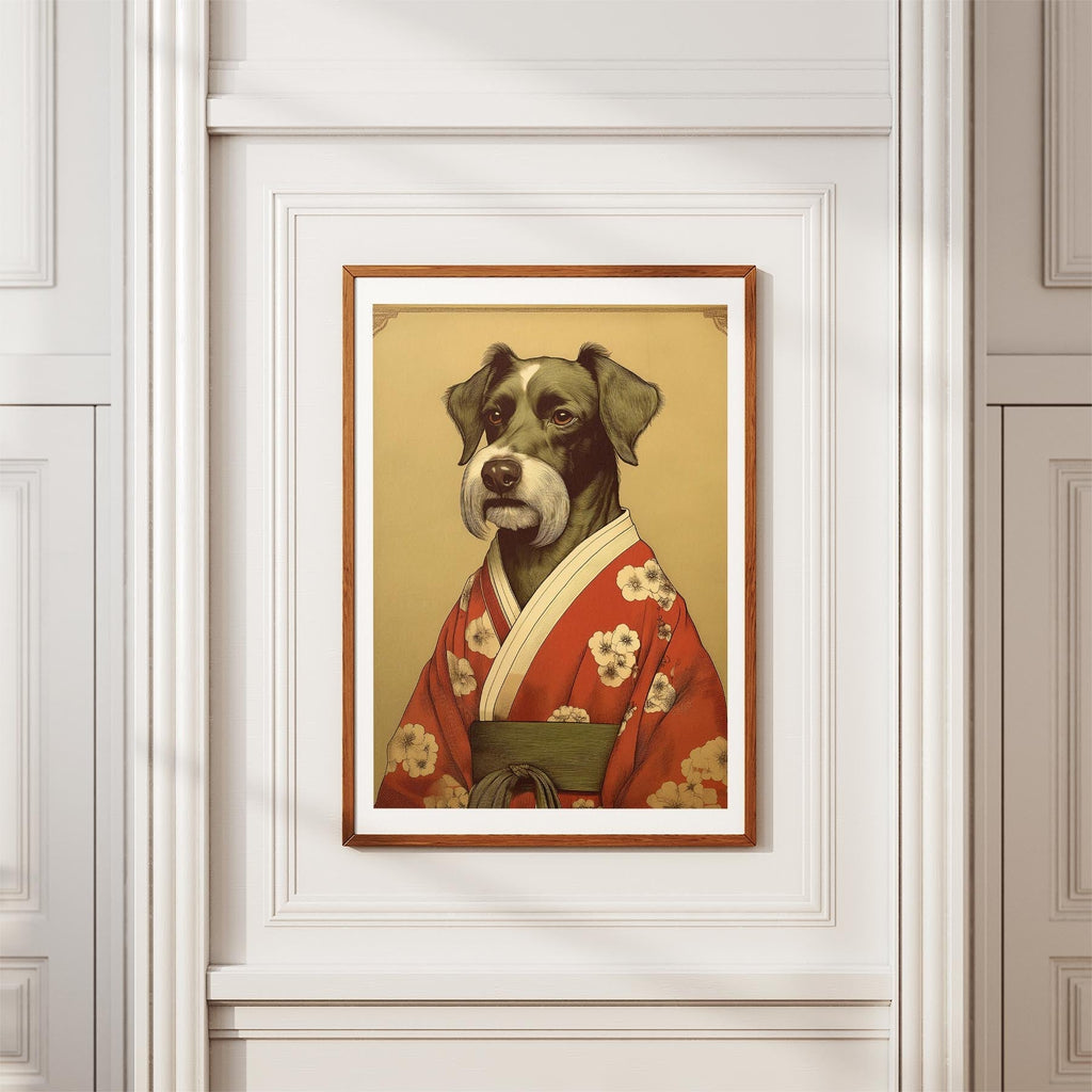 Black Russian Terrier Japanse Kimono Dog Series image 3