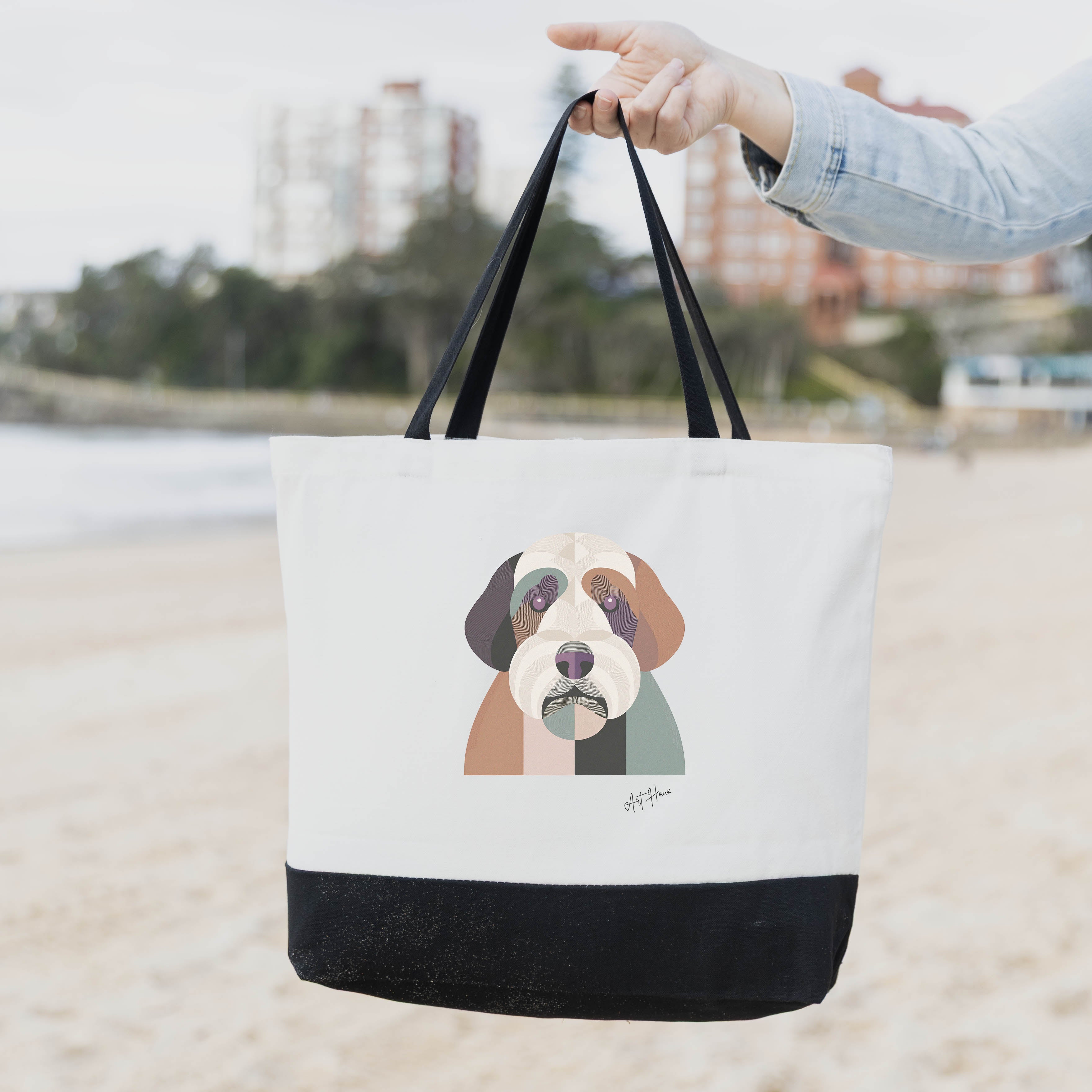 Old English Sheepdog Vintage Chic Graphic Bag image 1