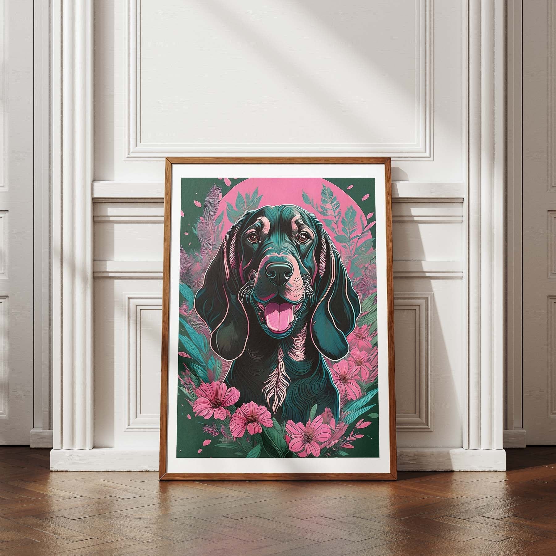 Bloodhound Flowery Dog image 4