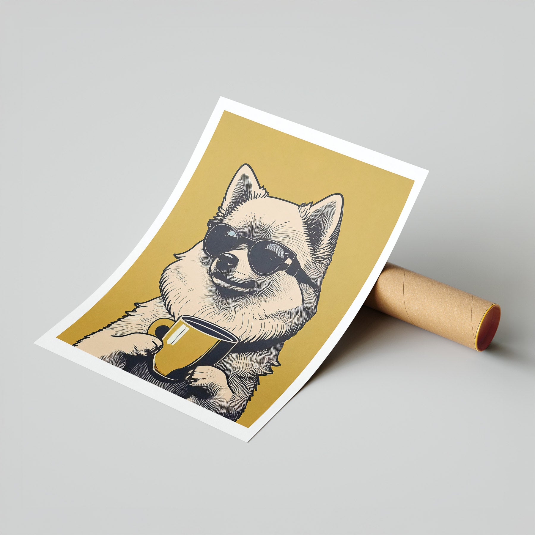 Pomeranian Chillin Coffee Dog image 7