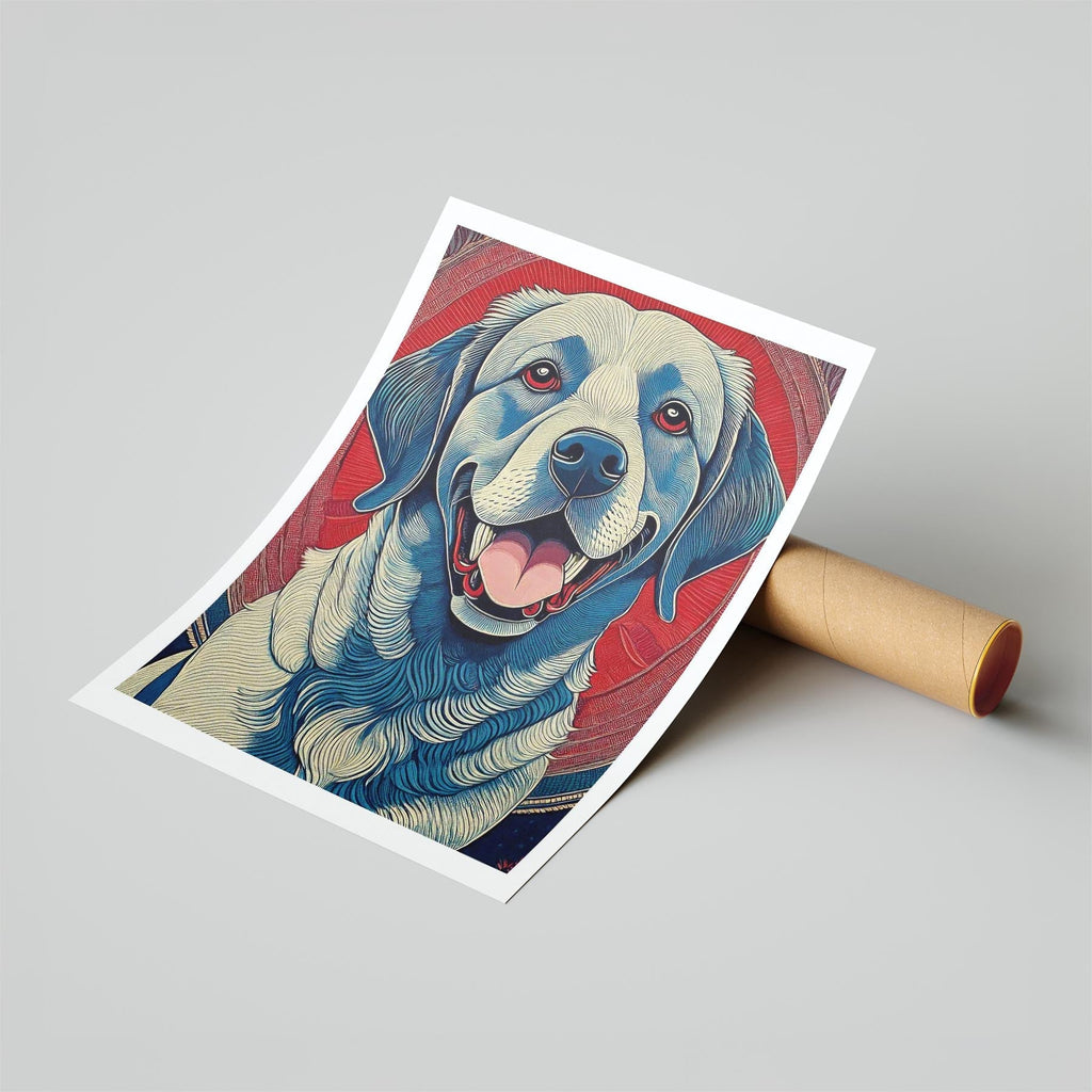 Labrador Retriever Hokusai Japanese Inspired Dog Series 4 image 6