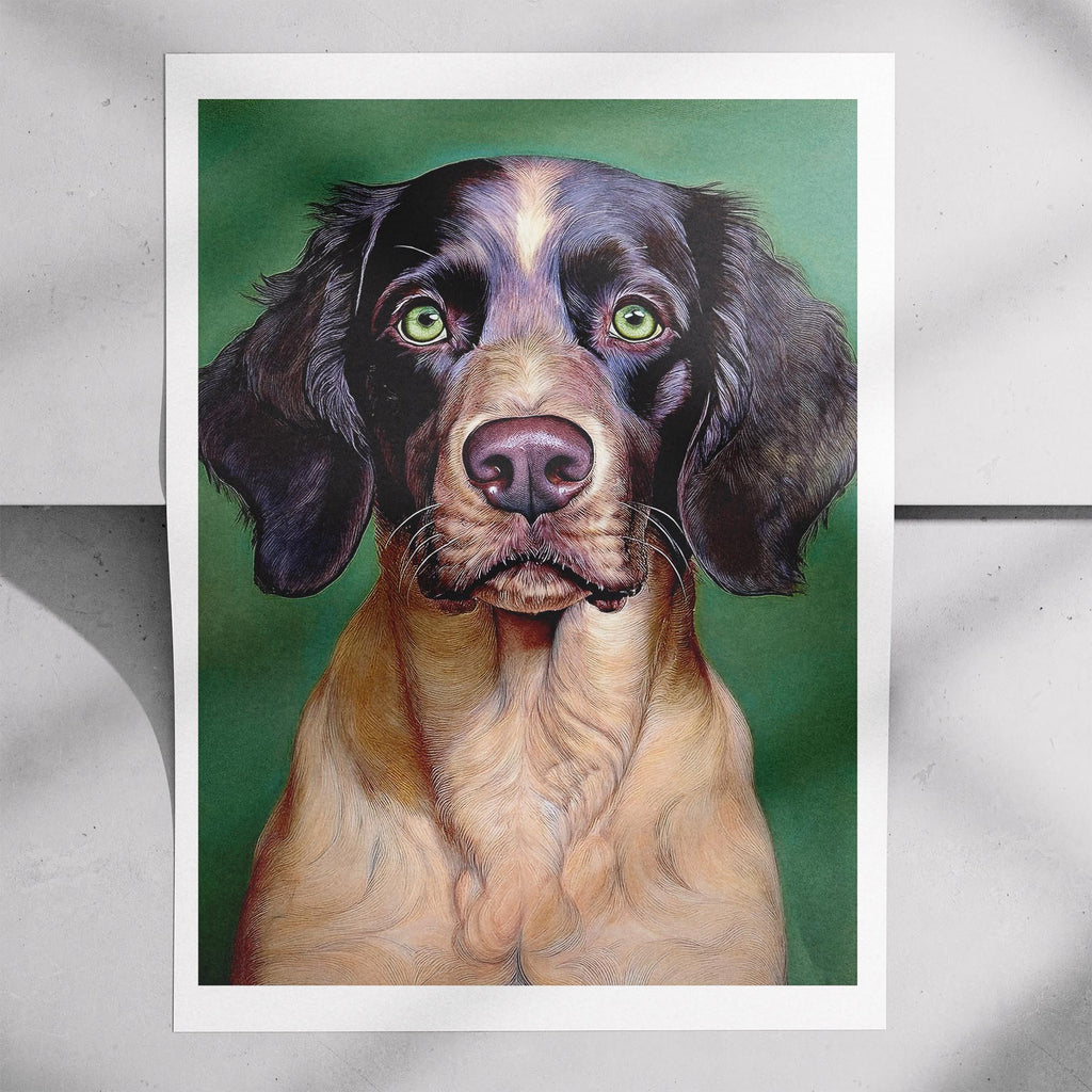 English Setter Green Painted Series image 7