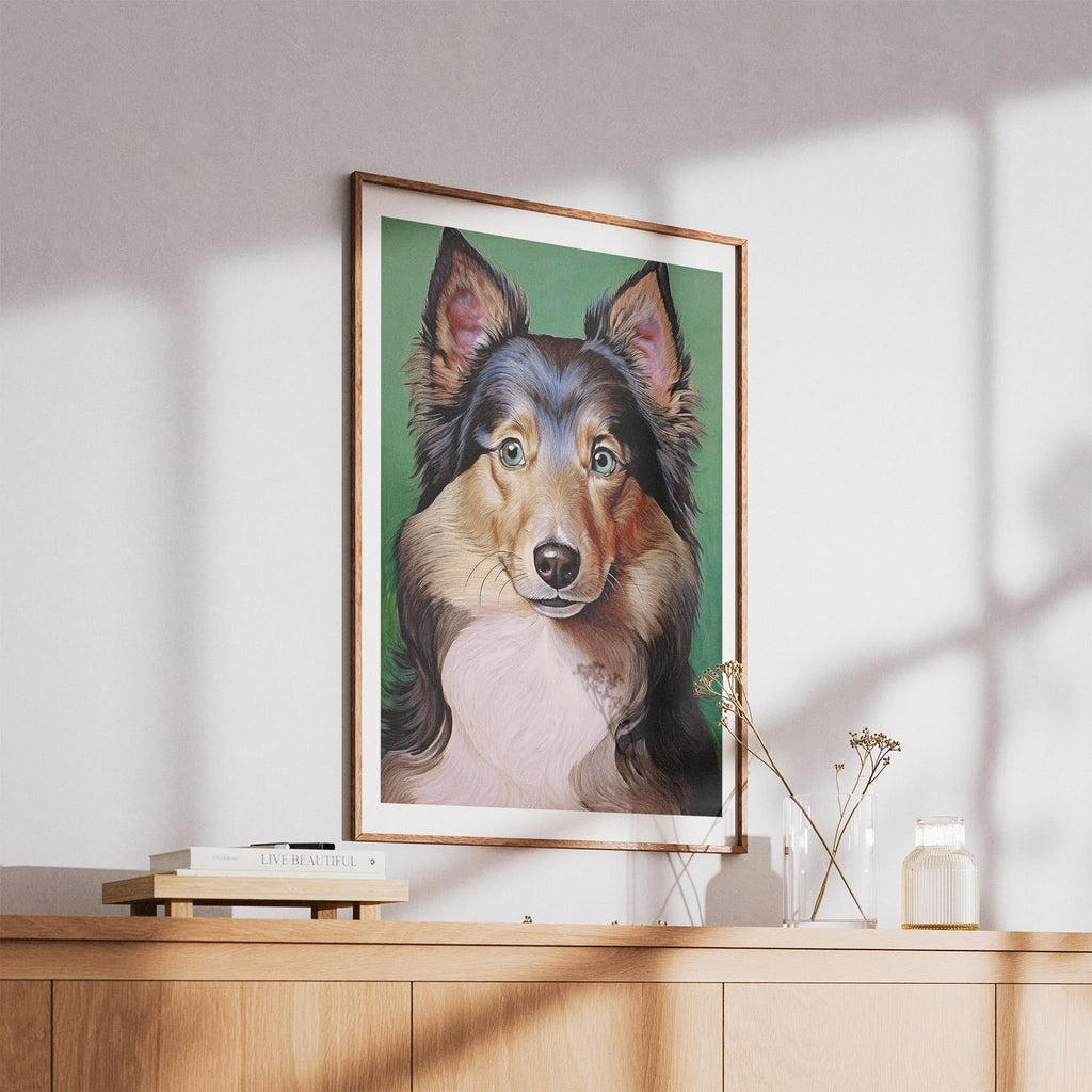 Shetland Sheepdog Green Painted Series image 5