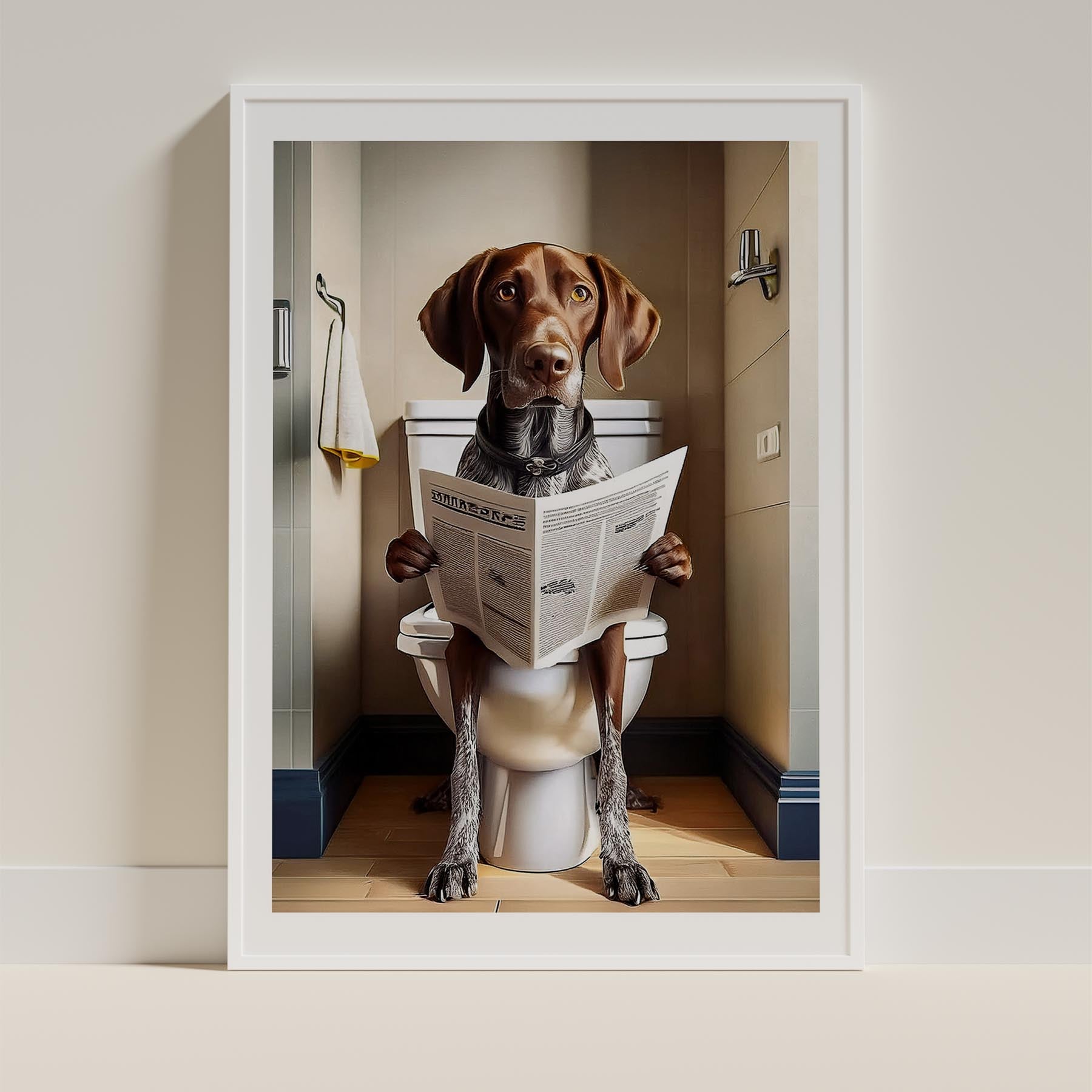 German Pointer Toilet Humour Dog Series image 9