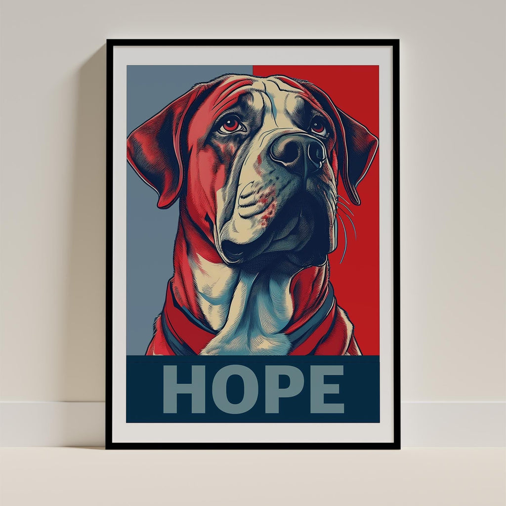 Neapolitan Mastiff HOPE Series Inspired by the Obama Poster image 11