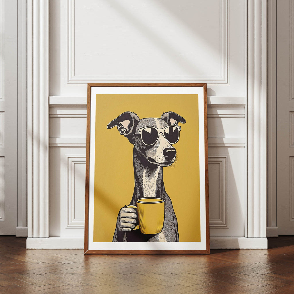 Italian Greyhound Chillin Coffee Dog image 4