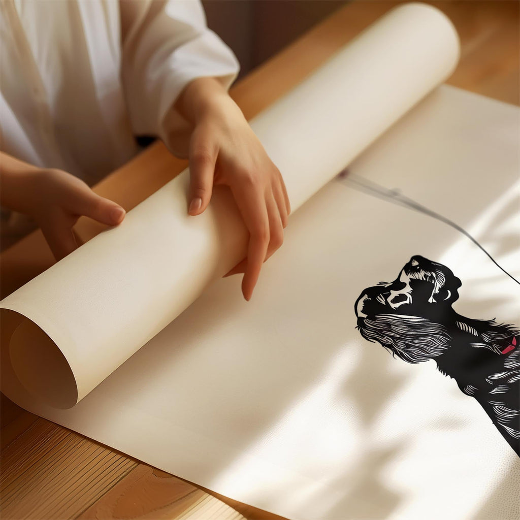 Irish Setter DOGSY Series inspired by the Art of Banksy with text Dogsy image 1