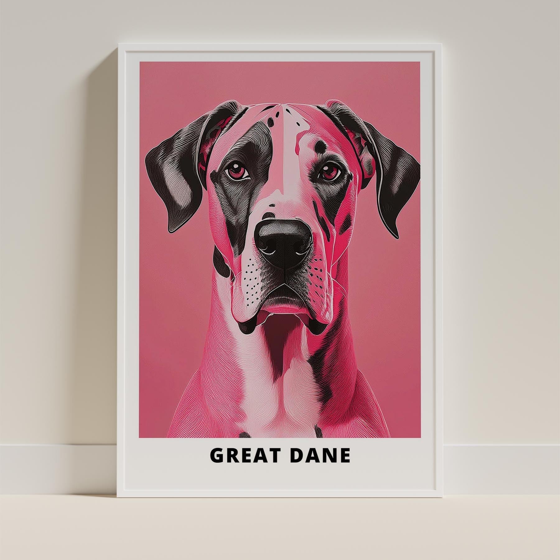 Great Dane Pink and Black Dog Series 3 image 9