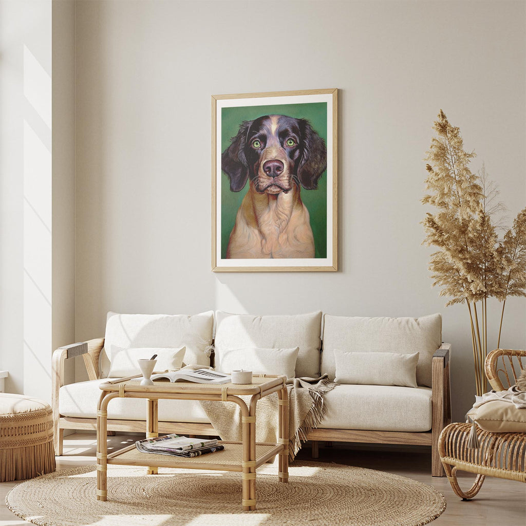English Setter Green Painted Series image 2