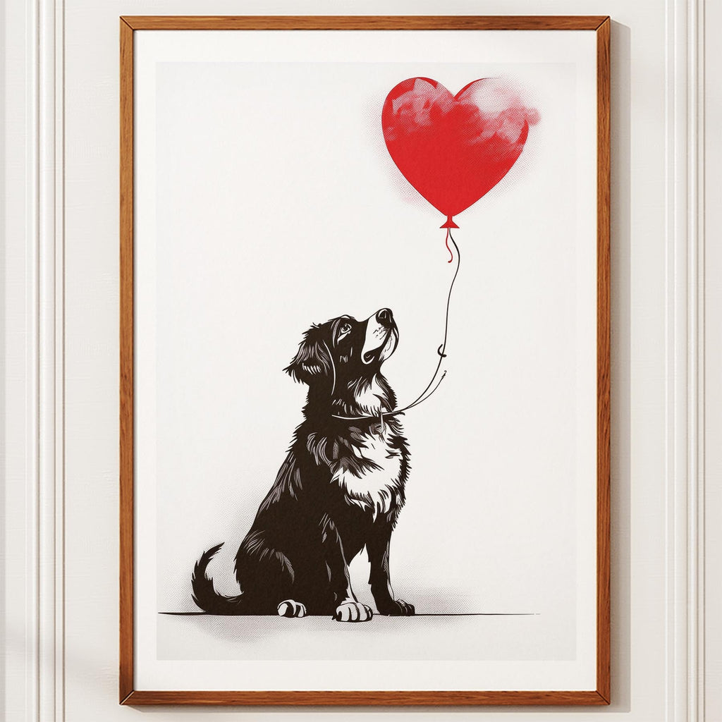 Bernese Mountain Dog DOGSY Series inspired by the Art of Banksy image 2