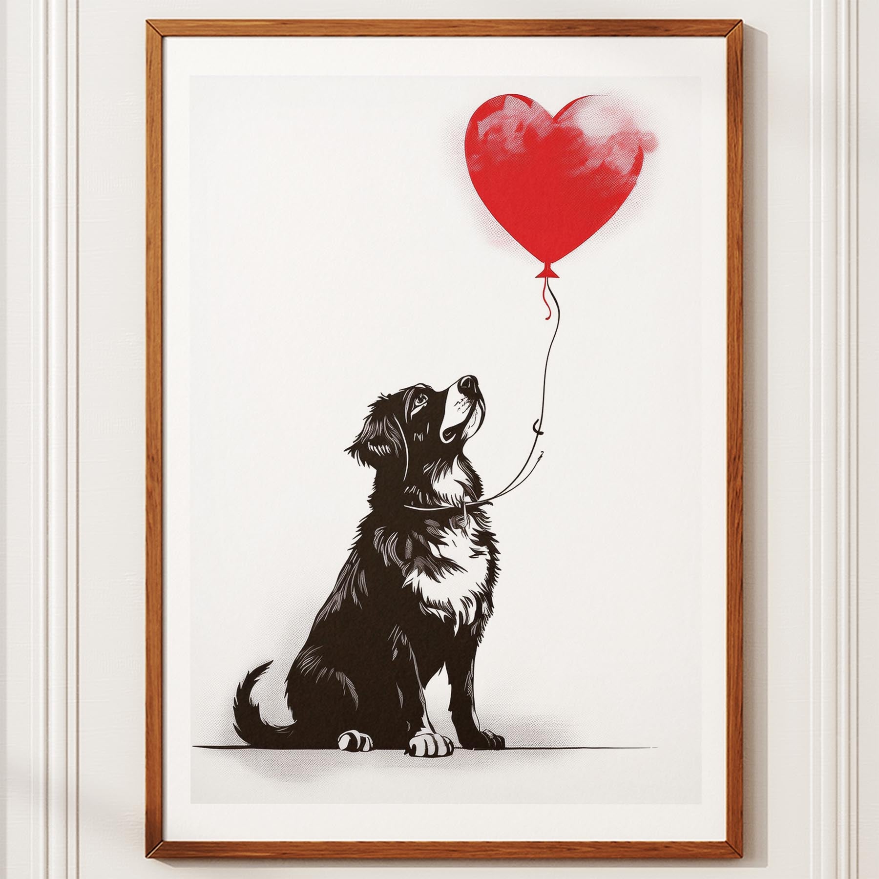 Bernese Mountain Dog DOGSY Series inspired by the Art of Banksy image 2