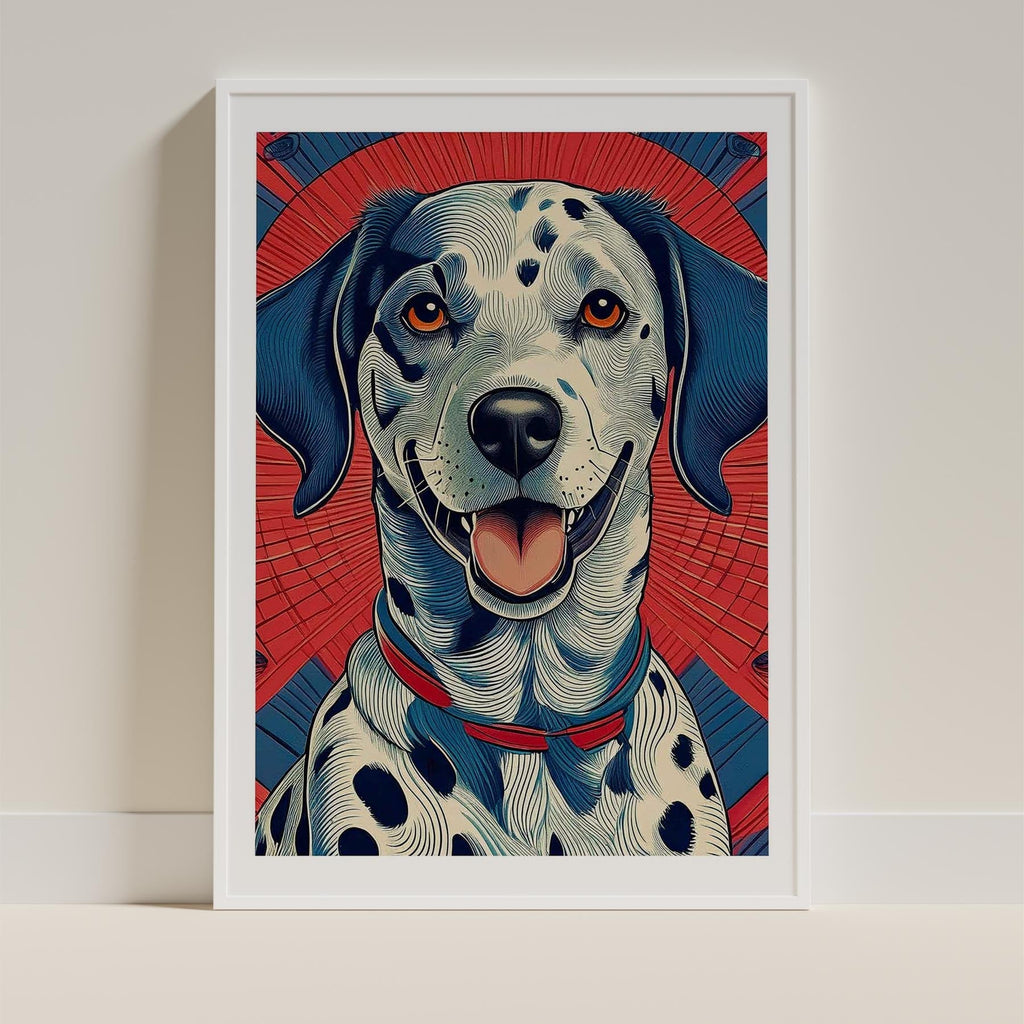 Dalmatian Hokusai Japanese Inspired Dog Series image 9
