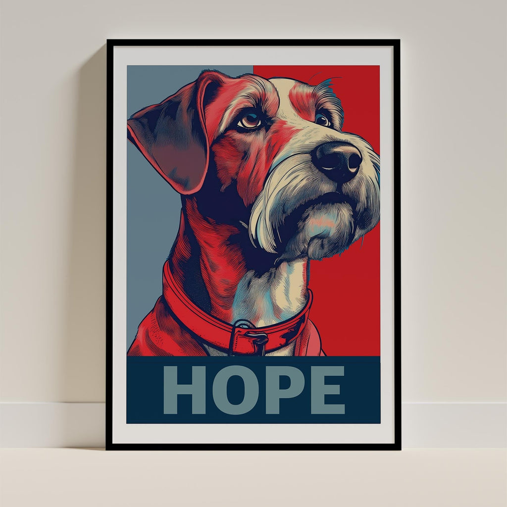 Irish Terrier HOPE Series Inspired by the Obama Poster image 0