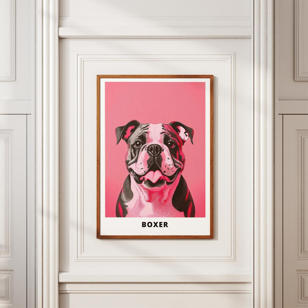 Boxer Pink and Black Dog Series  2 image 3