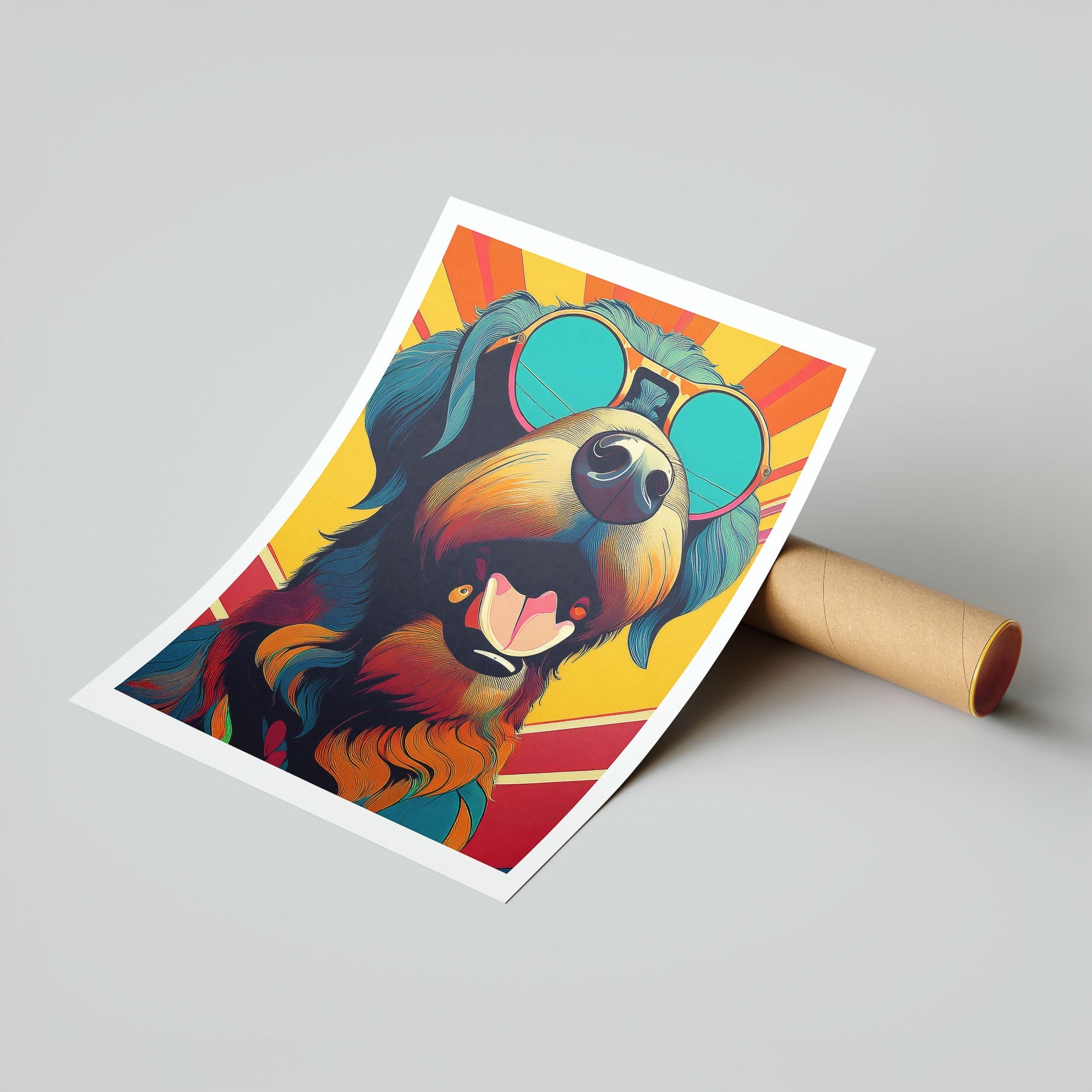 Rottweiler In Colourful Sunnies 1 image 7