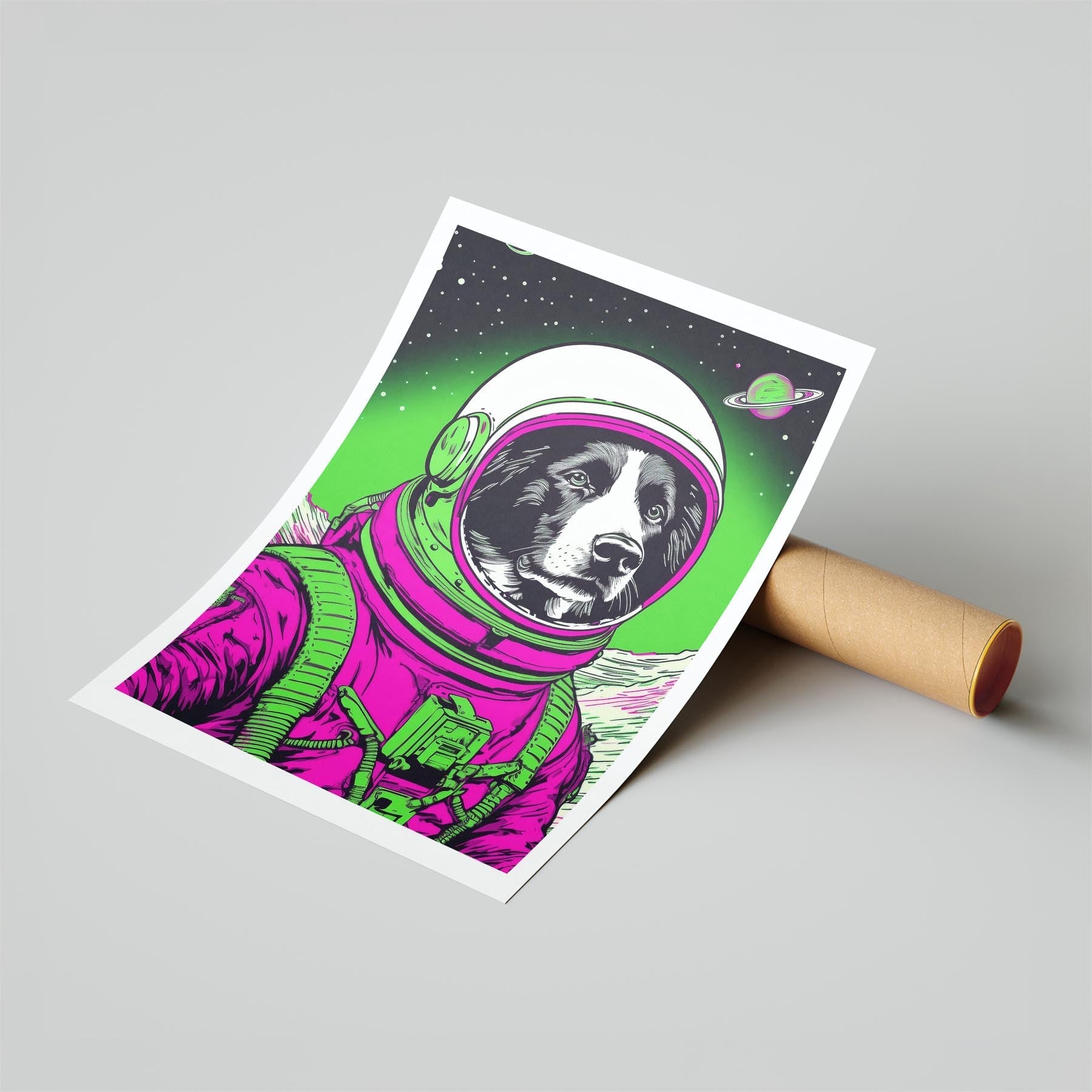 Border Collie Space Dogs Series image 6