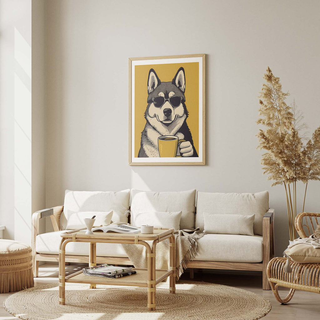 Alaskan Malamute Chillin Coffee Dog image 1