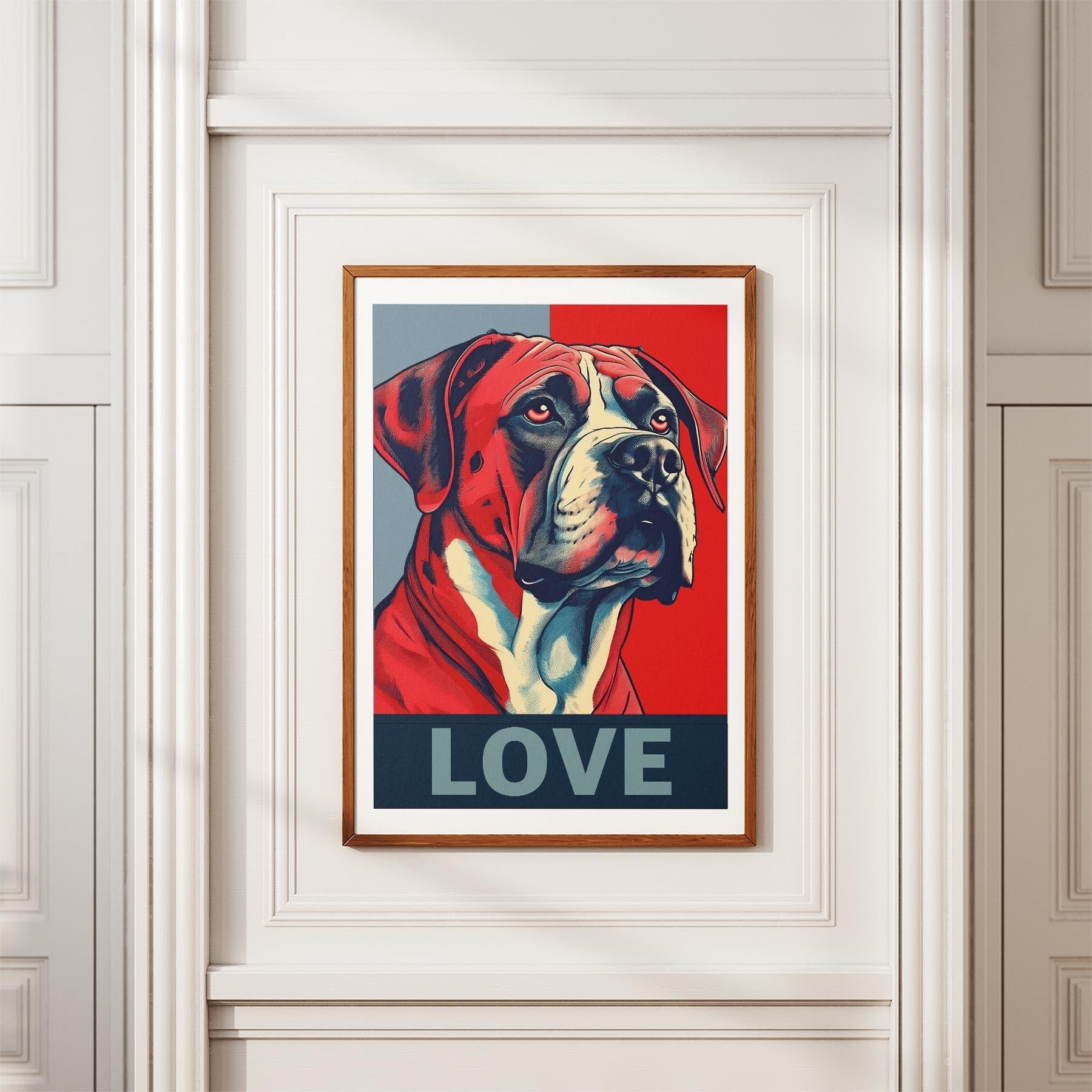 Dogue de Bordeaux LOVE Series Inspired by the Obama Poster image 3