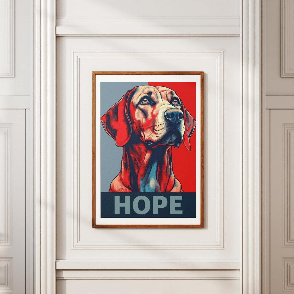 Hungarian Vizsla HOPE Series Inspired by the Obama Poster image 3