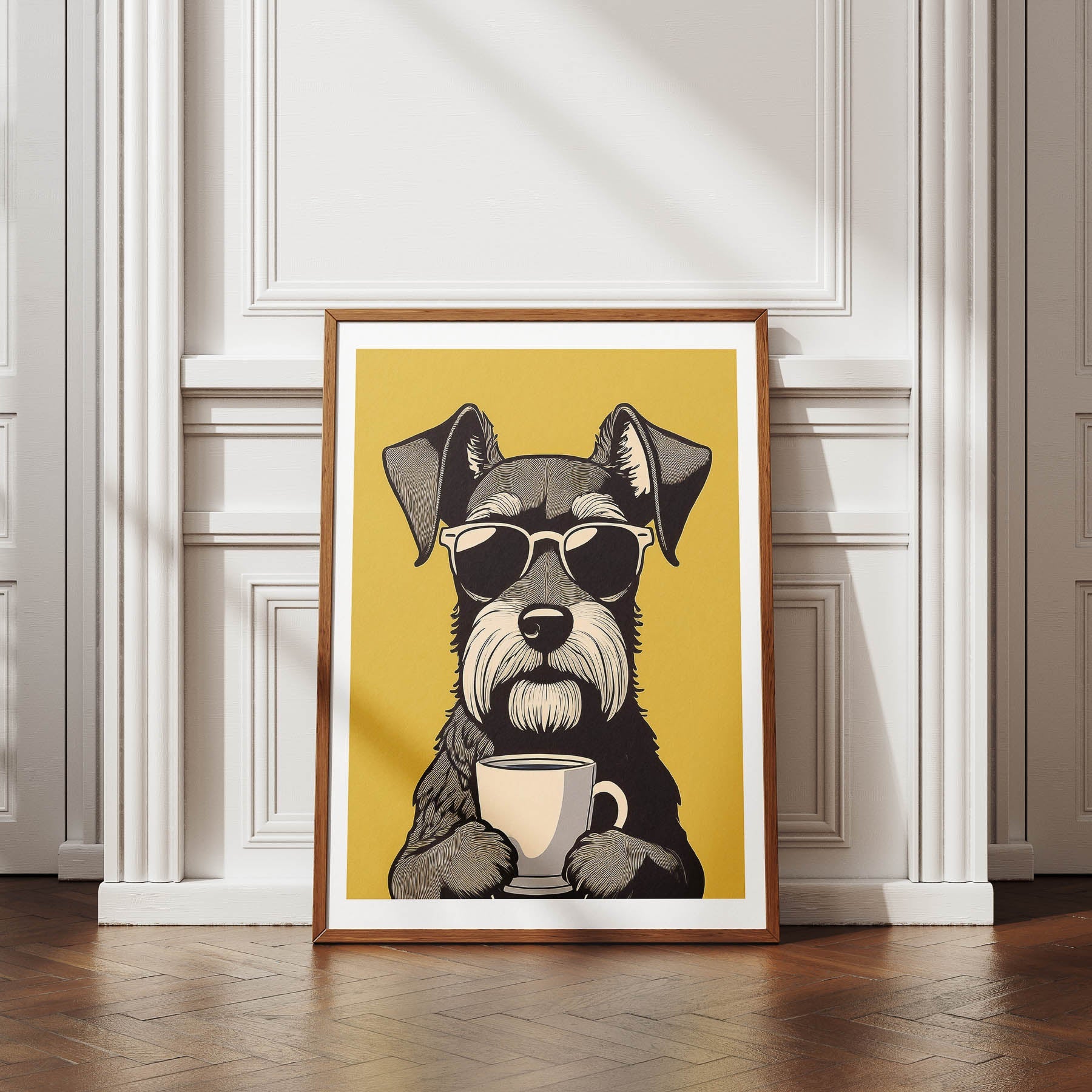 Miniature Schnauzer 1 Chillin Coffee Dog image 4