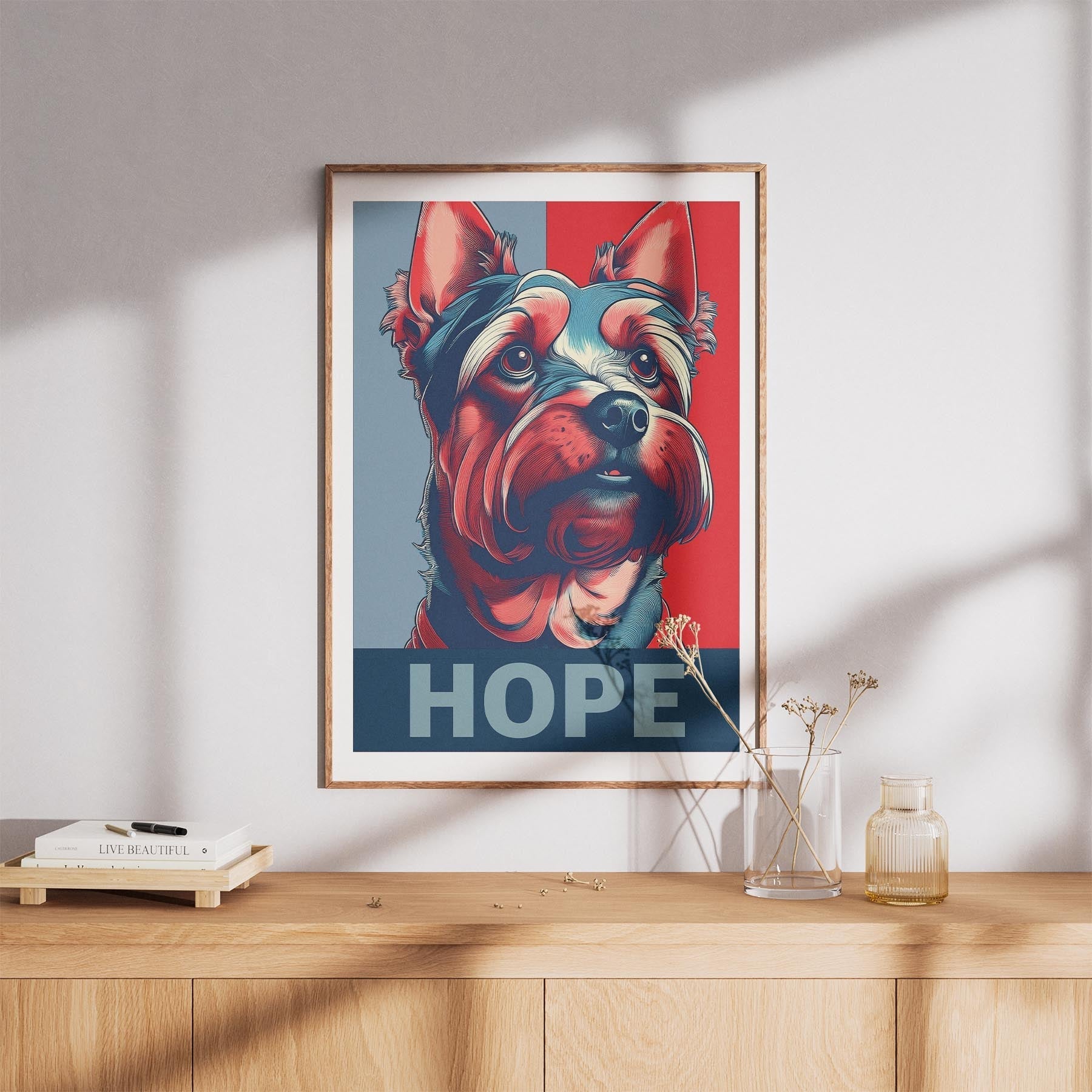 Yorkshire Terrier HOPE Series Inspired by the Obama Poster image 8