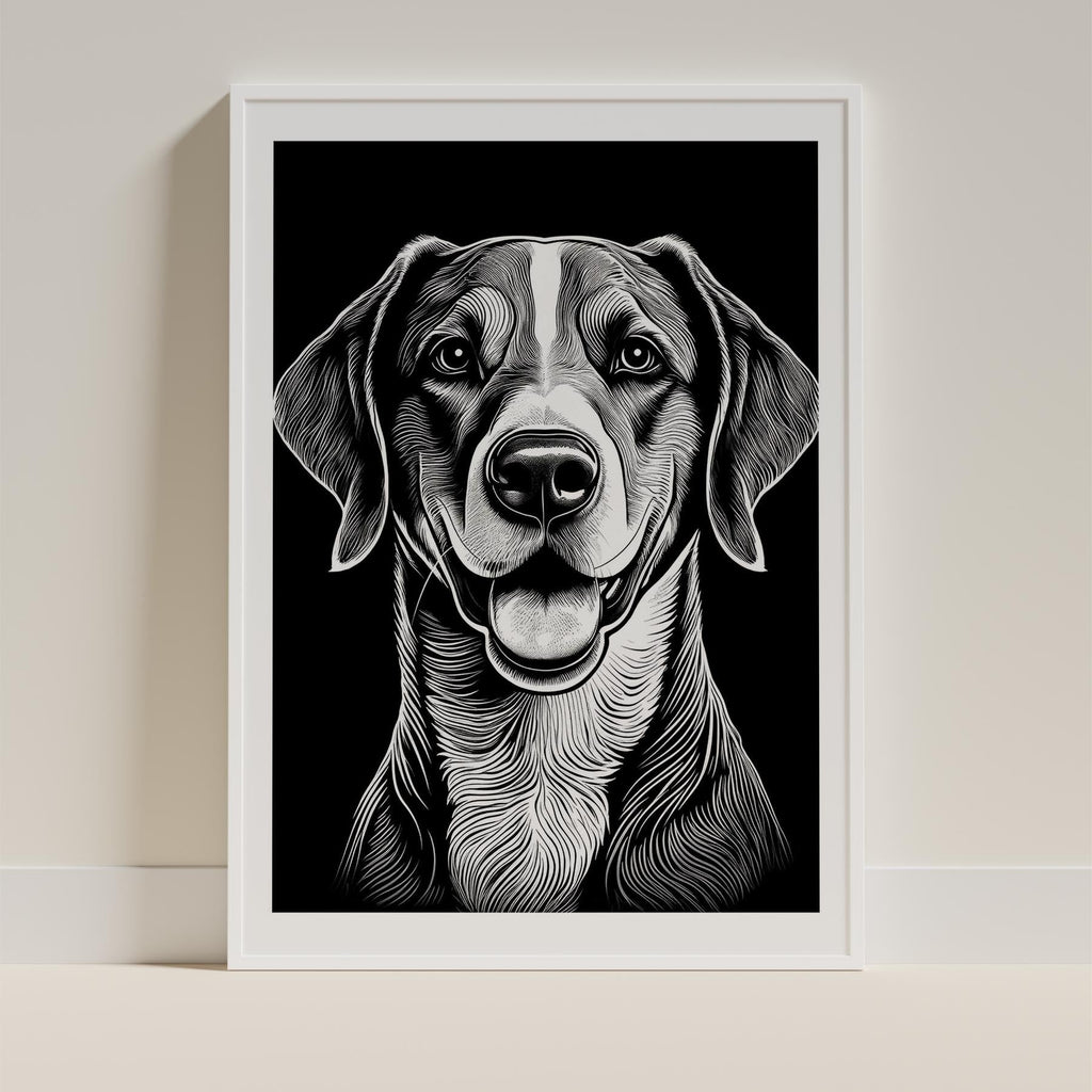 English Pointer Line Dog Series in Black and White image 9