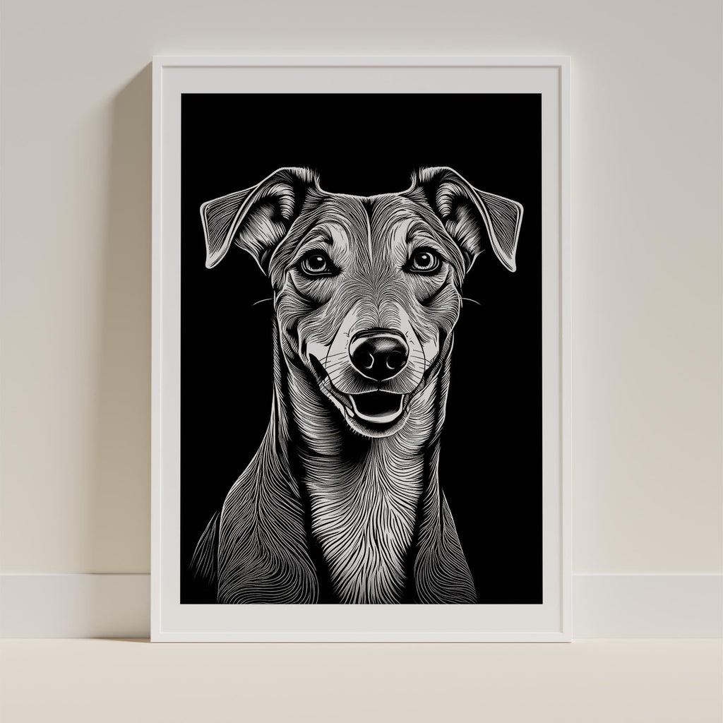 Greyhound Line Dog Series in Black and White image 9