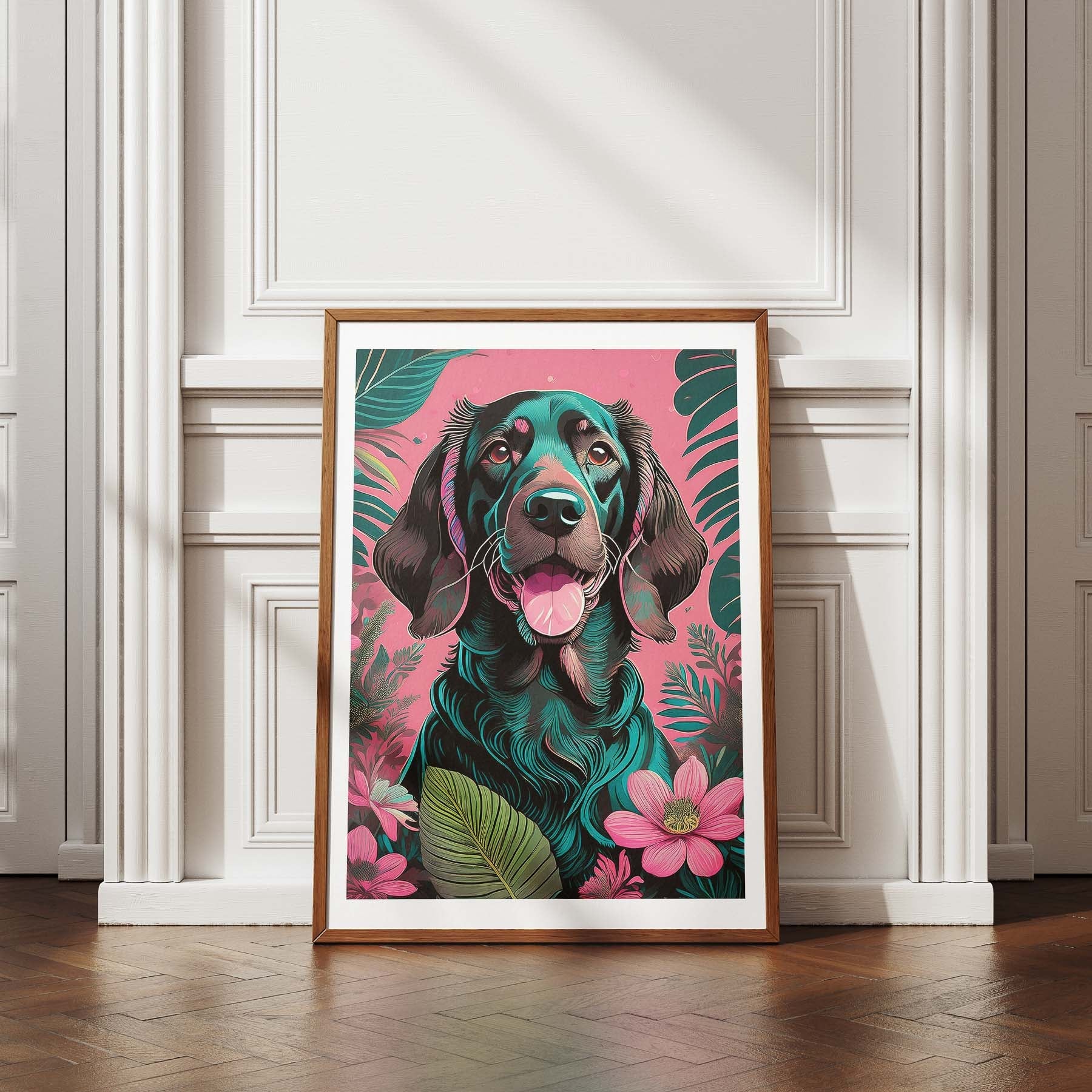 Irish Setter Flowery Dog image 4