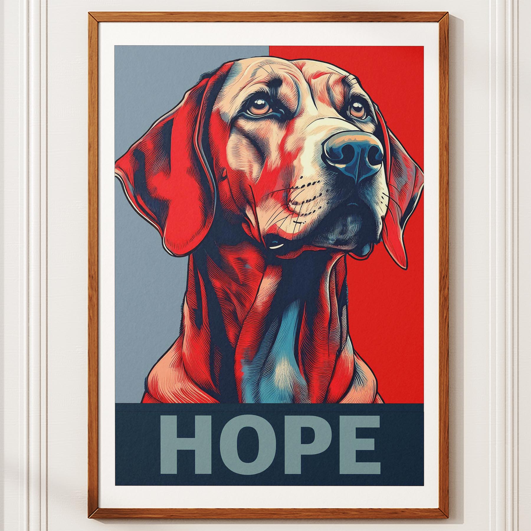 Hungarian Vizsla HOPE Series Inspired by the Obama Poster image 10
