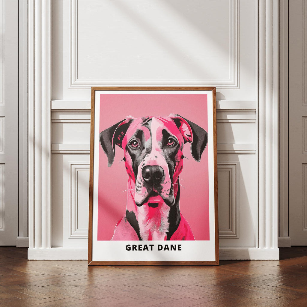 Great Dane Pink and Black Dog Series 5 image 4