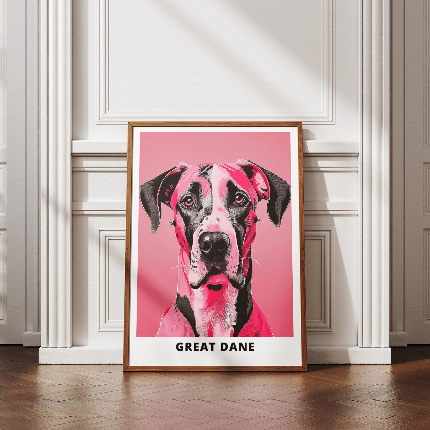 Great Dane Pink and Black Dog Series 5 image 4