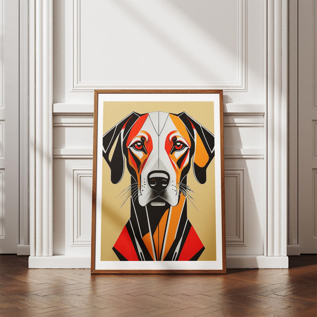 Rhoedesian Ridgeback Geometric Orange Series image 4
