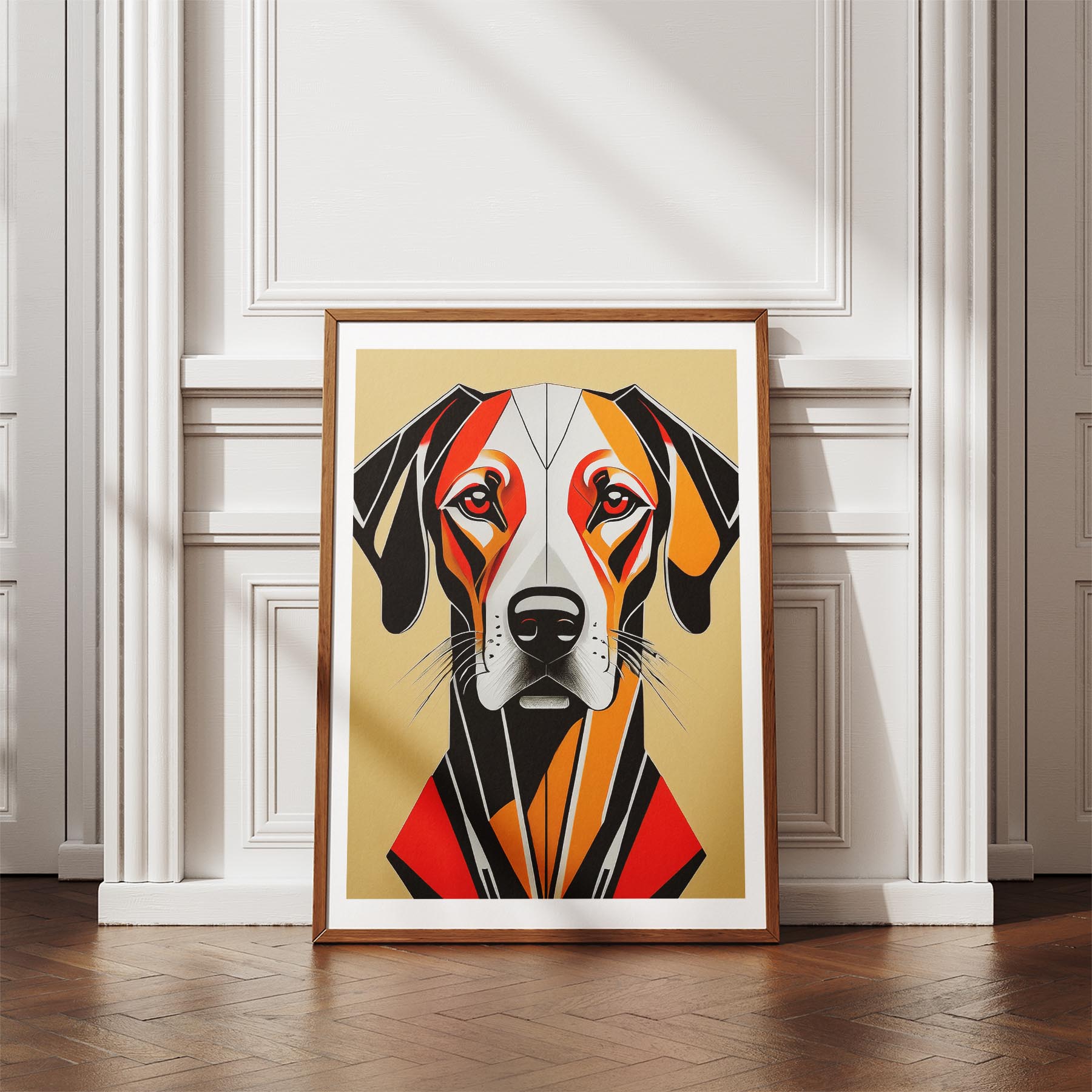 Rhoedesian Ridgeback Geometric Orange Series image 4