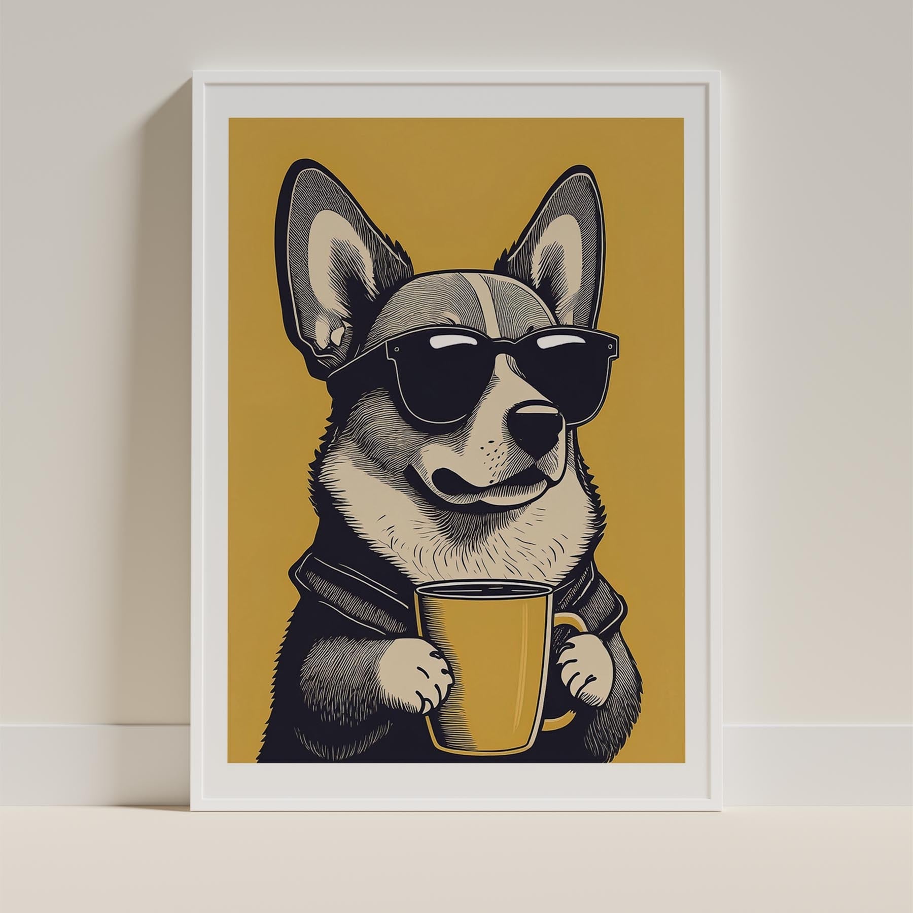 Corgi Chillin Coffee Dog image 9