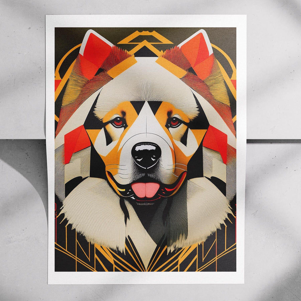 Chow Chow Geometric Orange Series image 7