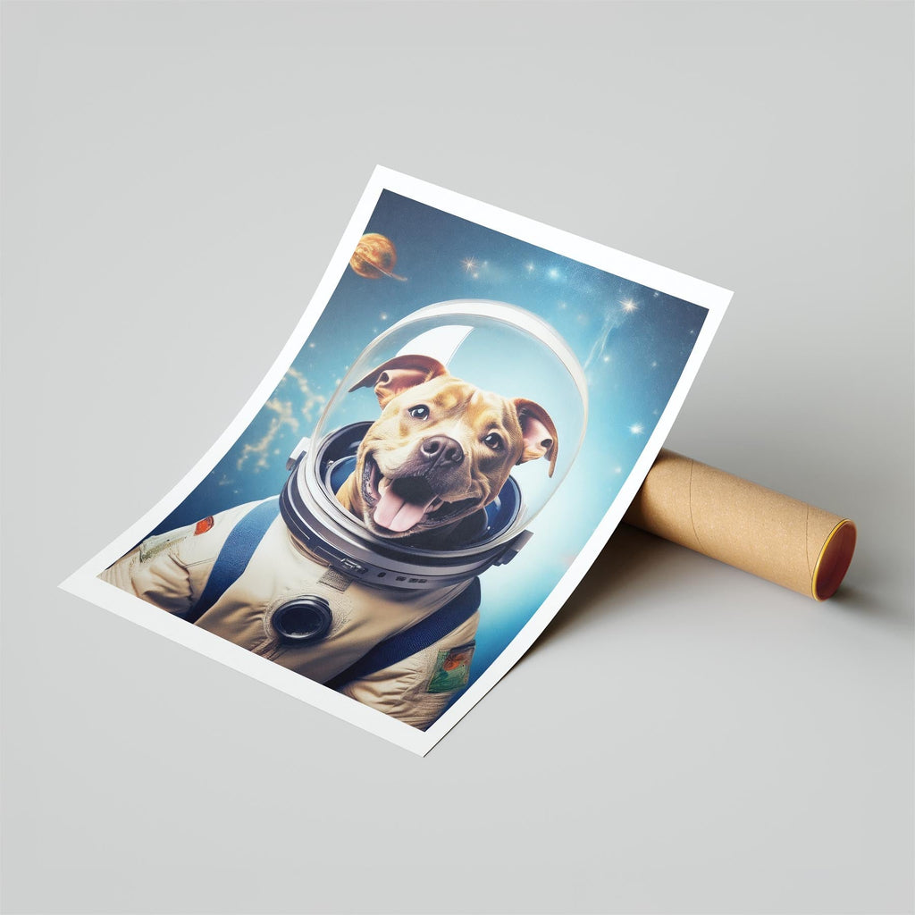 Staffordshire Bull Terrier Astronaut Dog Series image 6