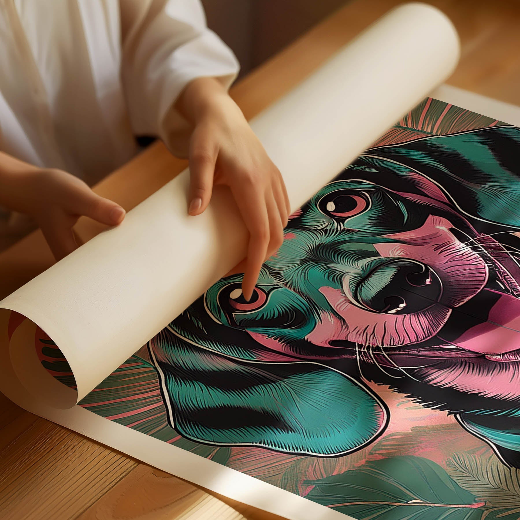 Dachshund Flowery Dog image 1