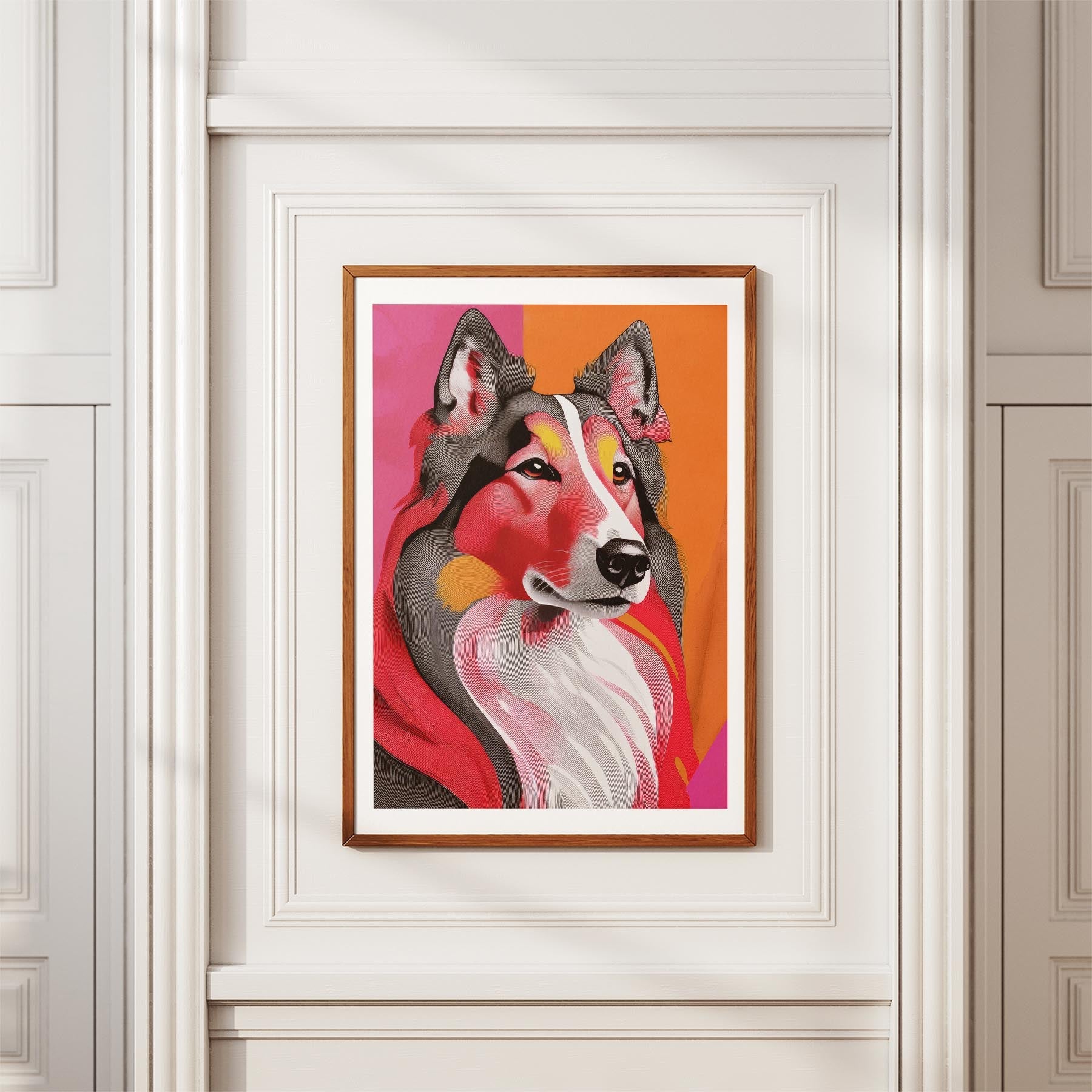 Rough Smooth Collie Modern Pop Dog Series image 3