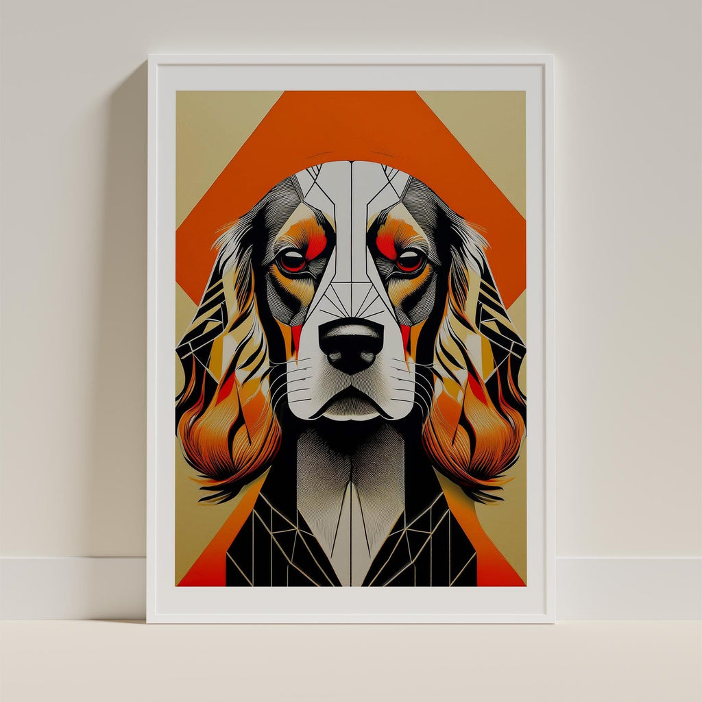 Cocker Spaniel Geometric Orange Series image 9