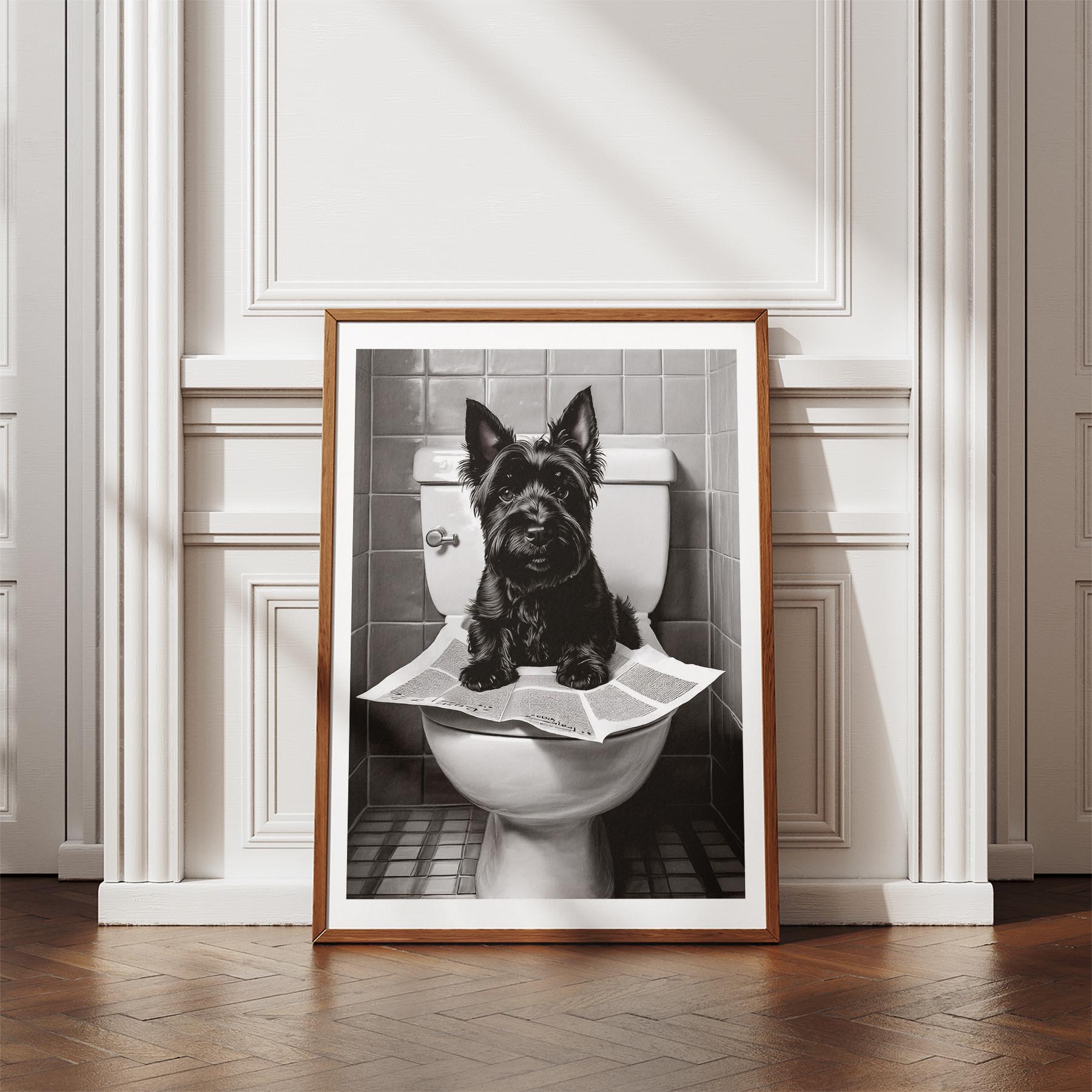 Scottish Terrier Toilet Humour Dog Series image 4