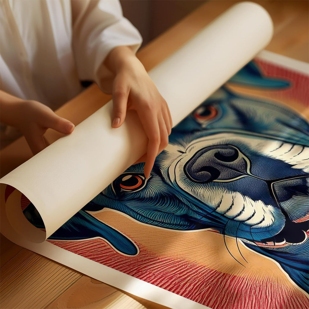 Boxer Hokusai Japanese Inspired Dog Series image 1