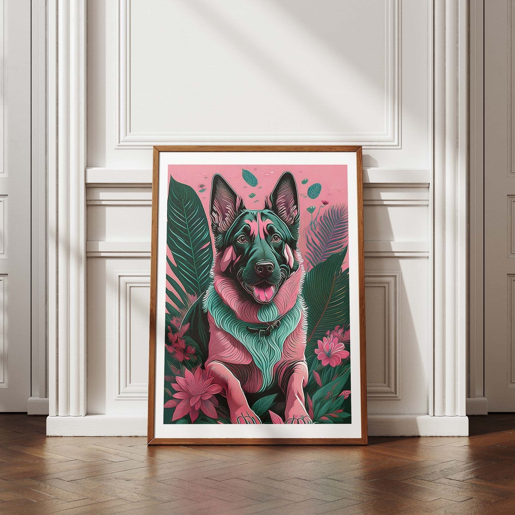 German Shepherd Flowery Dog image 4