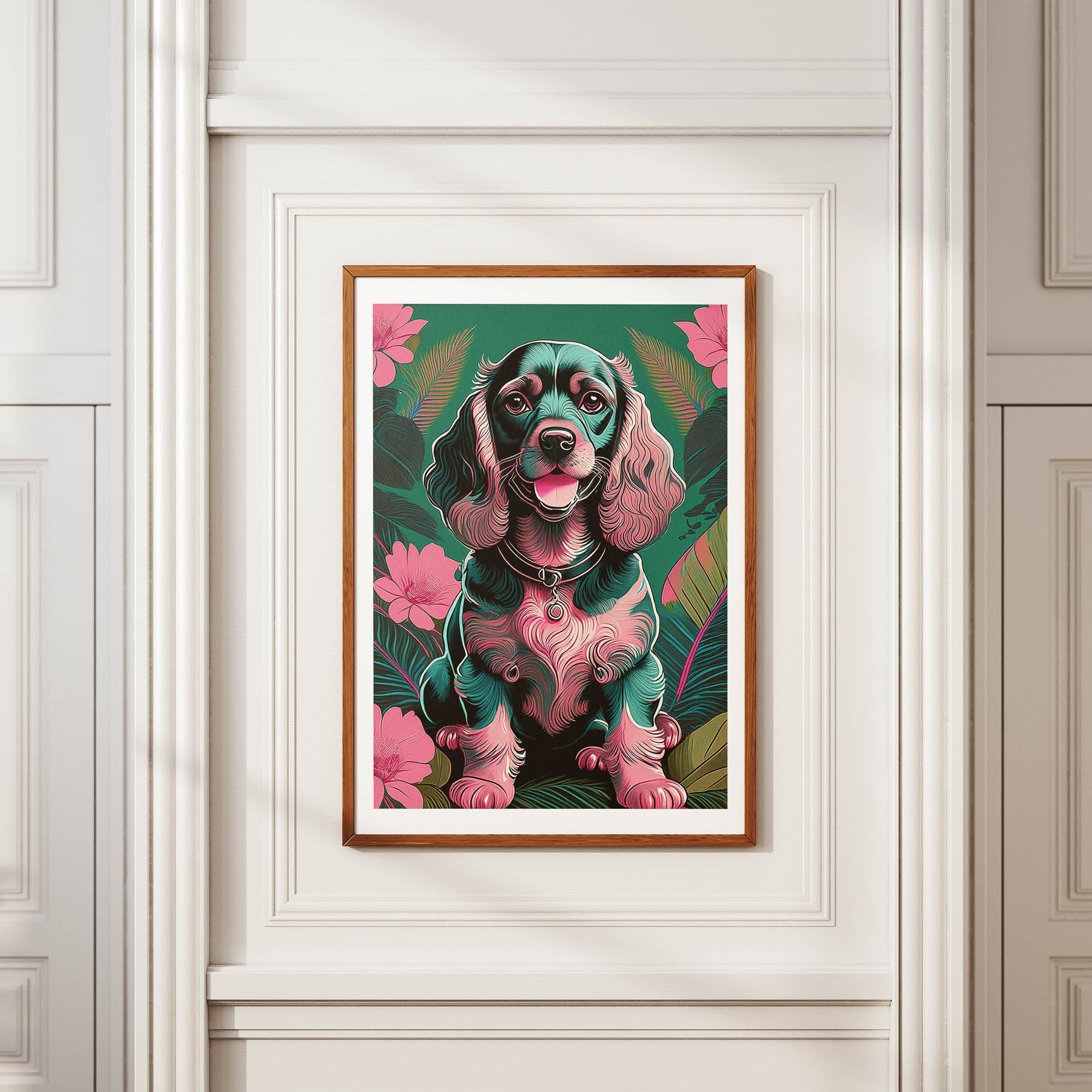 Cocker Spaniel Flowery Dog image 3