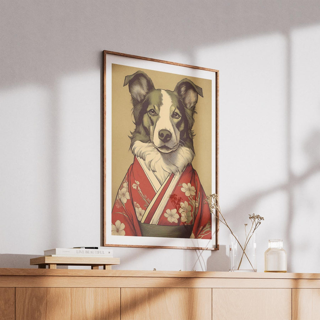 Border Collie Japanse Kimono Dog Series image 5