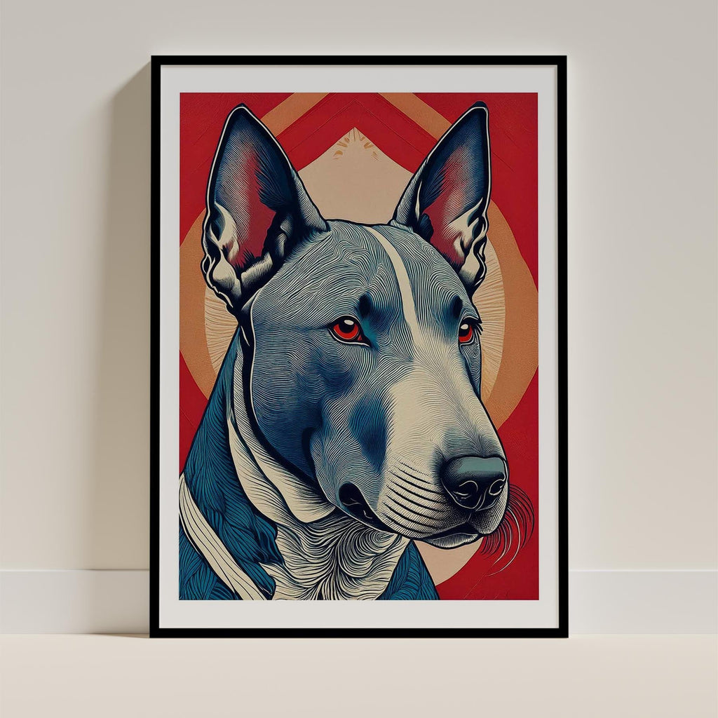 Bull Terrier Hokusai Japanese Inspired Dog Series 2 image 0