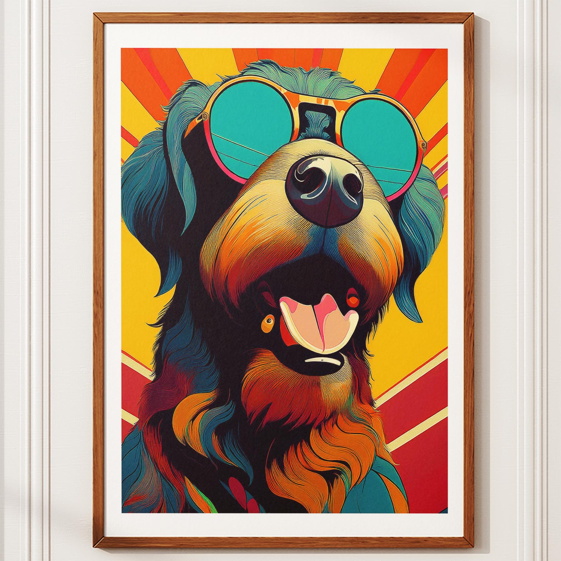 Rottweiler In Colourful Sunnies 1 image 10