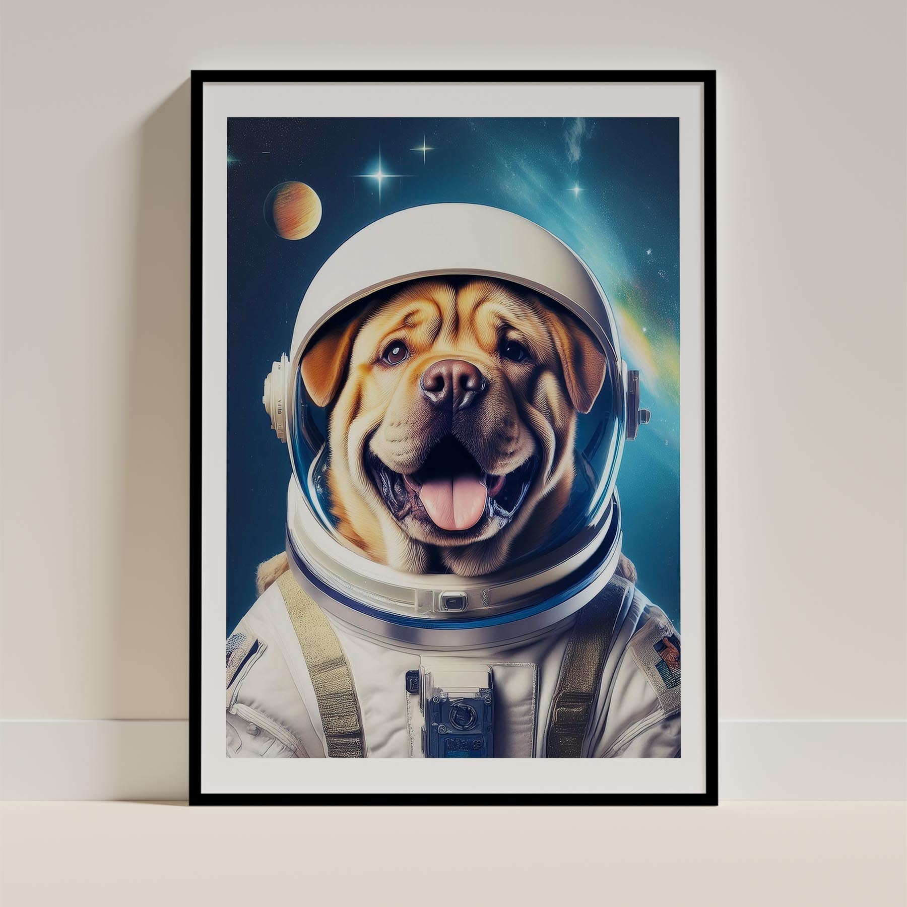 Shar Pei Astronaut Dog Series image 11